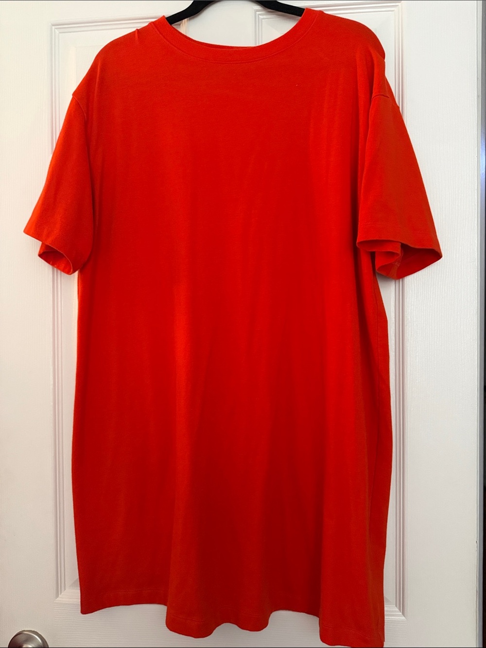 Orange T-shirt dress